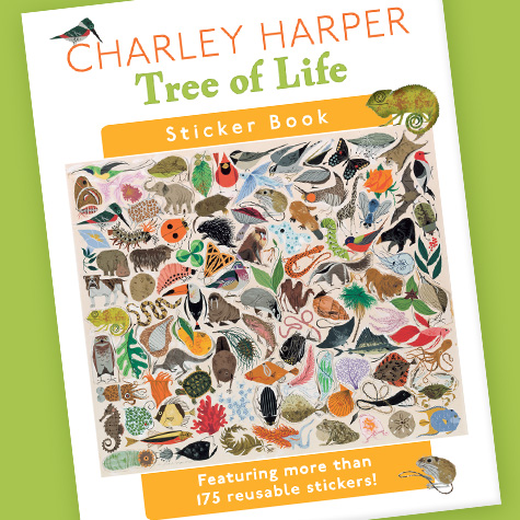 Tree of Life Sticker Book by Charley Harper from The Fat Finch Boutique for Bird Lovers