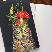 Harold the Owl Vicky Sawyer Journal from The Fat Finch Boutique for Bird Lovers