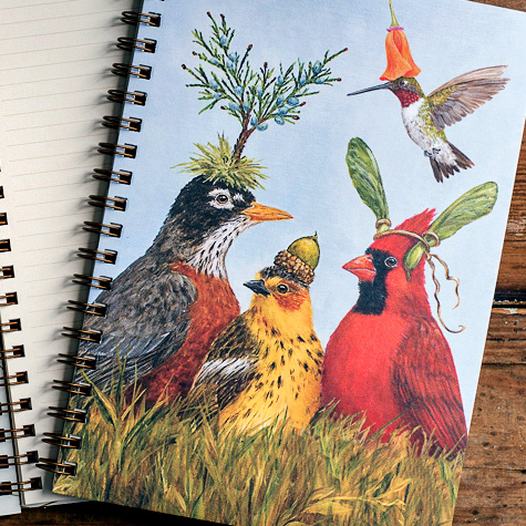 The Fat Finch Boutique for Bird Lovers | Angie's Party Blank Journal by Vicki Sawyer