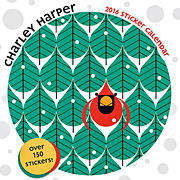 2016 Charley Harper Sticker Calendar from the Fat Finch Boutique for Bird Lovers