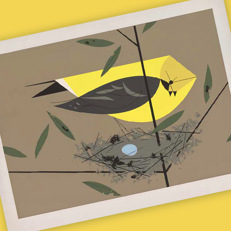 The Fat Finch Boutique for Bird Lovers | Charley Harper Trio of Birds Note Cards 