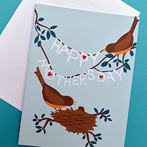 Valentine's Day Notecard from The Fat Finch Boutique for Bird Lovers
