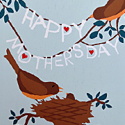Songbirds in Hats Coasters from The Fat Finch Boutique for Bird Lovers