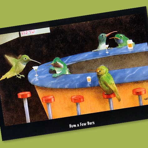 The Fat Finch Boutique for Bird Lovers | Will Bullas Hum a Few Bars Notecard