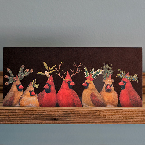 Christmas Cardinals Notecard Set by Vicki Sawyer from The Fat Finch Boutique for Bird Lovers