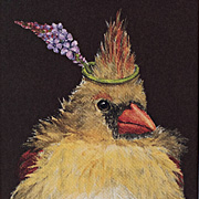 Vicki Sawyer Christmas Cardinals Notecard Set from the Fat Finch Boutique for Bird Lovers