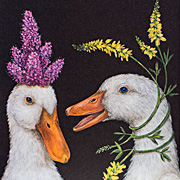 Vicki Sawyer Birthday Ducks  Notecard from The Fat Finch Boutique for Bird Lovers