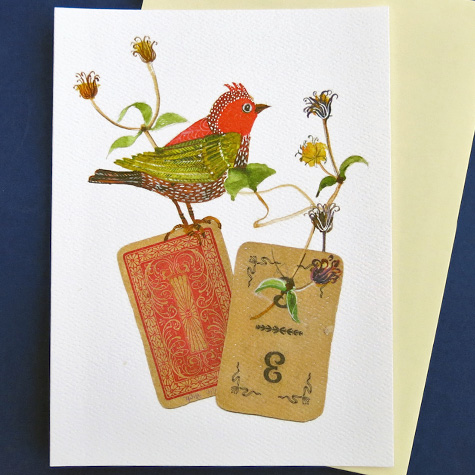 Redhead Notecard by Linda Harre  from The Fat Finch Boutique for Bird Lovers