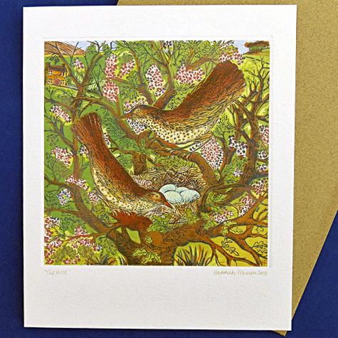 The Nest Notecard by Hannah Firmin from The Fat Finch Boutique for Bird Lovers