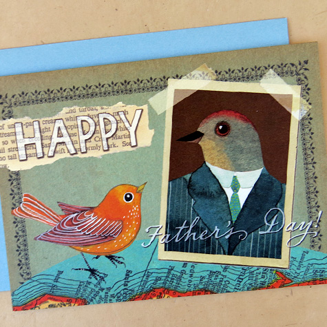 Father's Day Notecard | The Fat Finch Boutique for Bird Lovers 