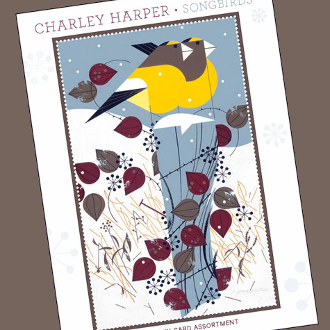 The Fat Finch Boutique for Bird Lovers | Charley Harper Songbirds Holiday Notecard Set
