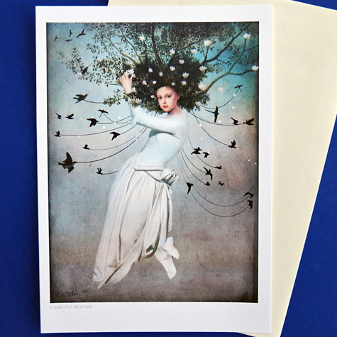  Come Fly with Me Notecard by Catrin Welz-Stein from The Fat Finch Boutique for Bird Lovers