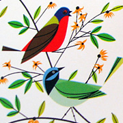 Charley Harper Birds Gift Wrapping Paper from The Fat Finch Boutique for Bird Lovers
