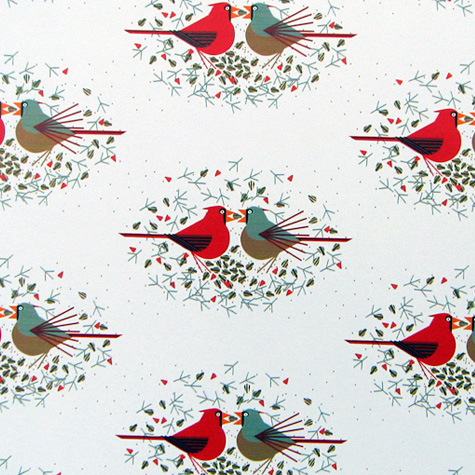 The Fat Finch Boutique for Bird Lovers | Charley Harper Gift Wrapping Paper 