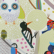 Perching Birds Gift Wrapping Paper from The Fat Finch Boutique for Bird Lovers