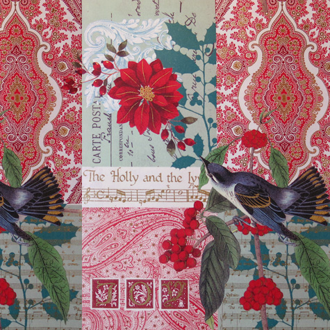 Rossi Italian Gift Wrapping Paper — Bird and Holiday — from The Fat Finch Boutique for Bird Lovers