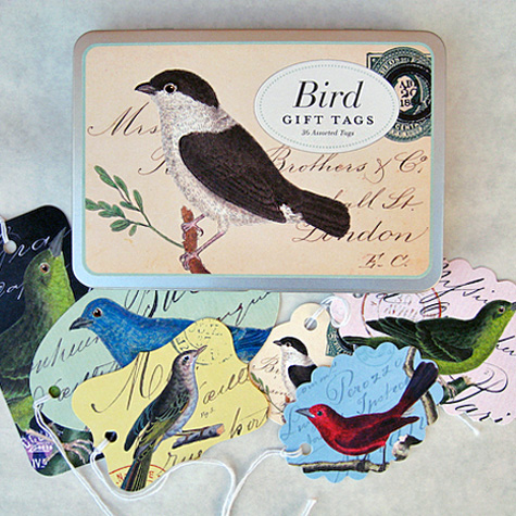 The Fat Finch Boutique for Bird Lovers | Cavallini & Co. Gift Tags 