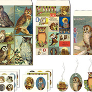 The Fat Finch Boutique for Bird Lovers | Assorted Owls Holiday Gift Tags by Cavallini & Co. 
