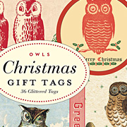 The Fat Finch Boutique for Bird Lovers | Assorted Owls Holiday Gift Tags by Cavallini & Co. 