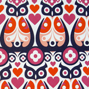 Owls Gift Wrapping Paper from The Fat Finch Boutique for Bird Lovers