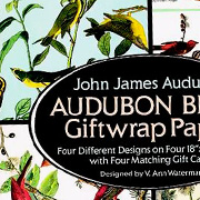 Audubon Birds Gift Wrapping Paper from The Fat Finch Boutique for Bird Lovers