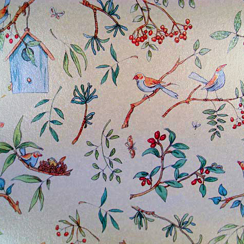 The Fat Finch Boutique for Bird Lovers | Anita Jeram Gift Wrap 