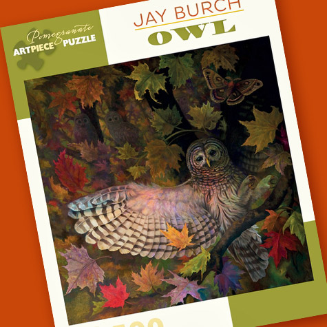 Jay Burch Owl Jigsaw Puzzle from The Fat Finch Boutique for Bird Lovers