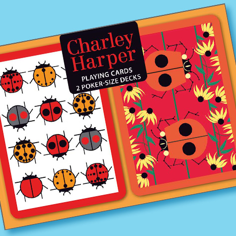 The Fat Finch Boutique for Bird Lovers | Charley Harper Ladybug Playing Cards
