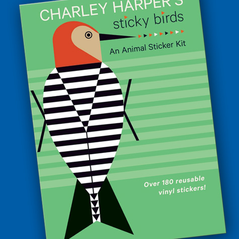 Charley Harper Sticky Birds Animal Sticker Book from The Fat Finch Boutique for Bird Lovers