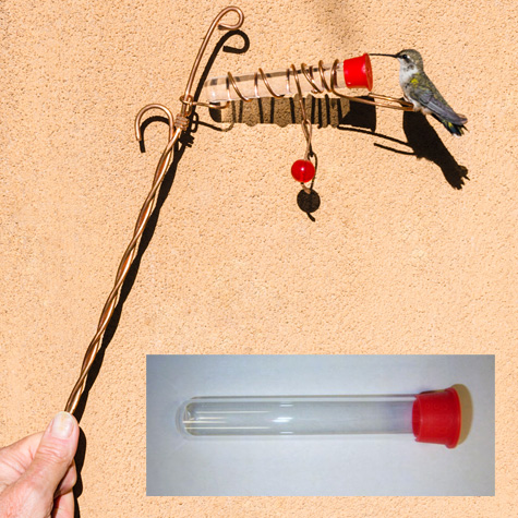 Hand Held Hummingbird Feeder from The Fat Finch Boutique for Bird Lovers