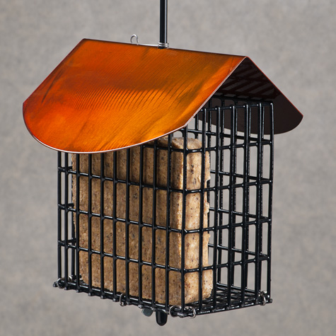 The Fat Finch | Copper Roof Double Suet Feeder