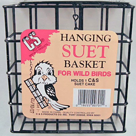 The Fat Finch Boutique for Bird Lovers | Hanging Suet Basket for Wild Birds