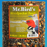 Mr. Birds Woodpecker Feast Seed Cylinder from The Fat Finch Boutique for Bird Lovers