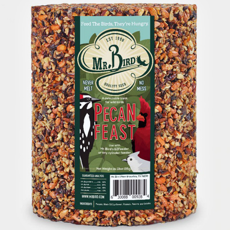 The Fat Finch Boutique for Bird Lovers | Mr. Bird 72 ounce Pecan Feast Cylinder