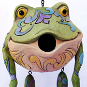 The Fat Finch Boutique for Bird Lovers | Jim Shore Frog Bird House