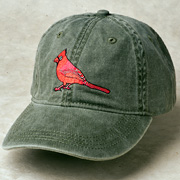 The Fat Finch Boutique for Bird Lovers | Embroidered Cardinal Baseball Cap