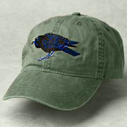 The Fat Finch Boutique for Bird Lovers | Embroidered Raven Baseball Cap