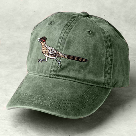 The Fat Finch Boutique for Bird Lovers | Embroidered Roadrunner Baseball Cap