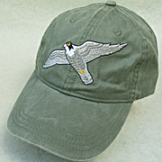 The Fat Finch Boutique for Bird Lovers | Embroidered Peregrine Falcon Baseball Cap