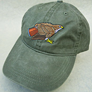 The Fat Finch Boutique for Bird Lovers | Embroidered Red Tailed Hawk Baseball Cap