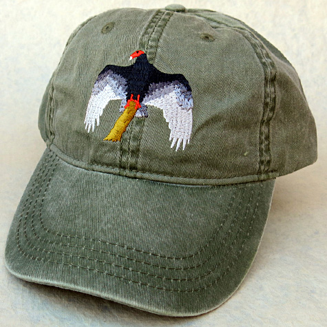 Embroidered Golden Eagle Baseball Cap | The Fat Finch Boutique for Bird Lovers