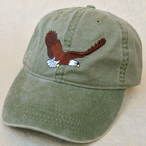 Embroidered Bald Eagle Baseball Cap | The Fat Finch Boutique for Bird Lovers