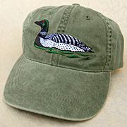 The Fat Finch Boutique for Bird Lovers | Embroidered Common Loon Baseball Cap