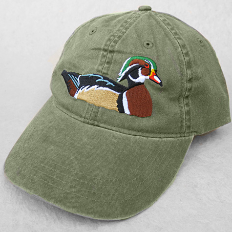 Embroidered Wood Duck Baseball Cap | The Fat Finch Boutique for Bird Lovers