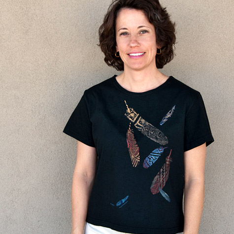 The Fat Finch Boutique for Bird Lovers | Feather T-shirt by Sabaku