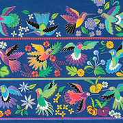 The Fat Finch Boutique for Bird Lovers | Sabaku Royal Blue Hummingbird t-shirt