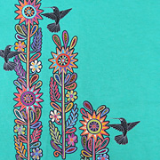 The Fat Finch Boutique for Bird Lovers | Sabaku Teal Hummingbird t-shirt