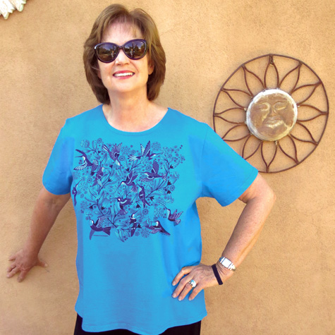 The Fat Finch Boutique for Bird Lovers | Turquoise Bouquet of Hummingbirds by Sabaku