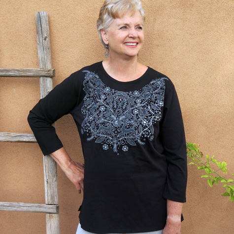 Bird Necklace T-shirt by Sabaku from The Fat Finch Boutique for Bird Lovers