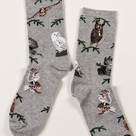 The Fat Finch Boutique for Bird Lovers | Owl Socks by Wheel House Designs